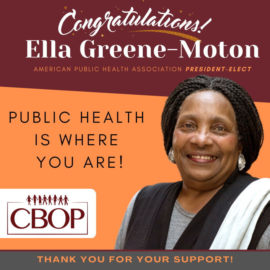 Congrats Ella Greene Moton APHA President