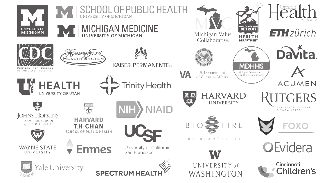 logos of companies where Epidemiology alumni work