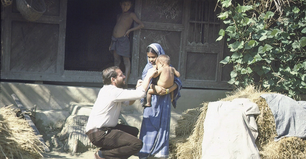 Dr. Larry Brilliant in Bangladesh in 1977 
