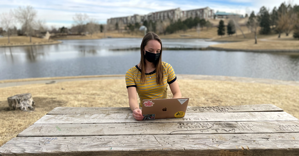 Beth Brines uses technology on campus to connect with global partners